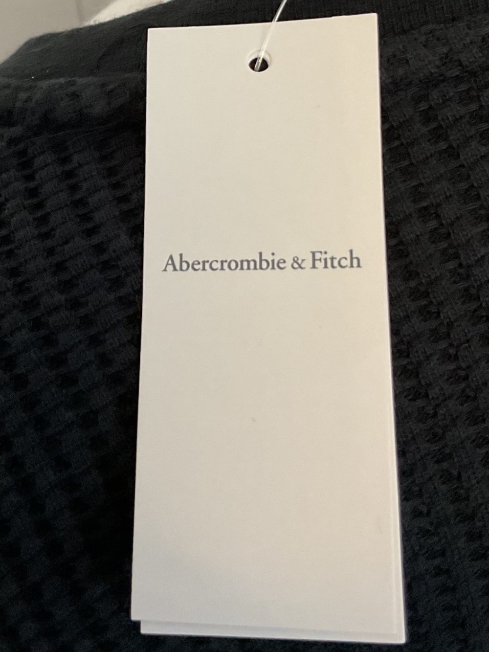 💐NWT💐 Abercrombie & Fitch long sleeve waffle texture Henley top - size XL - Picture 7 of 9